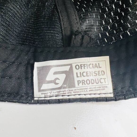 Wrench S Logo 2010 Flames Mens Snap-On Tools Cap Black Red Mesh 90th Year OS - Picture 11 of 12